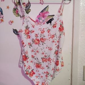 Floral leotard